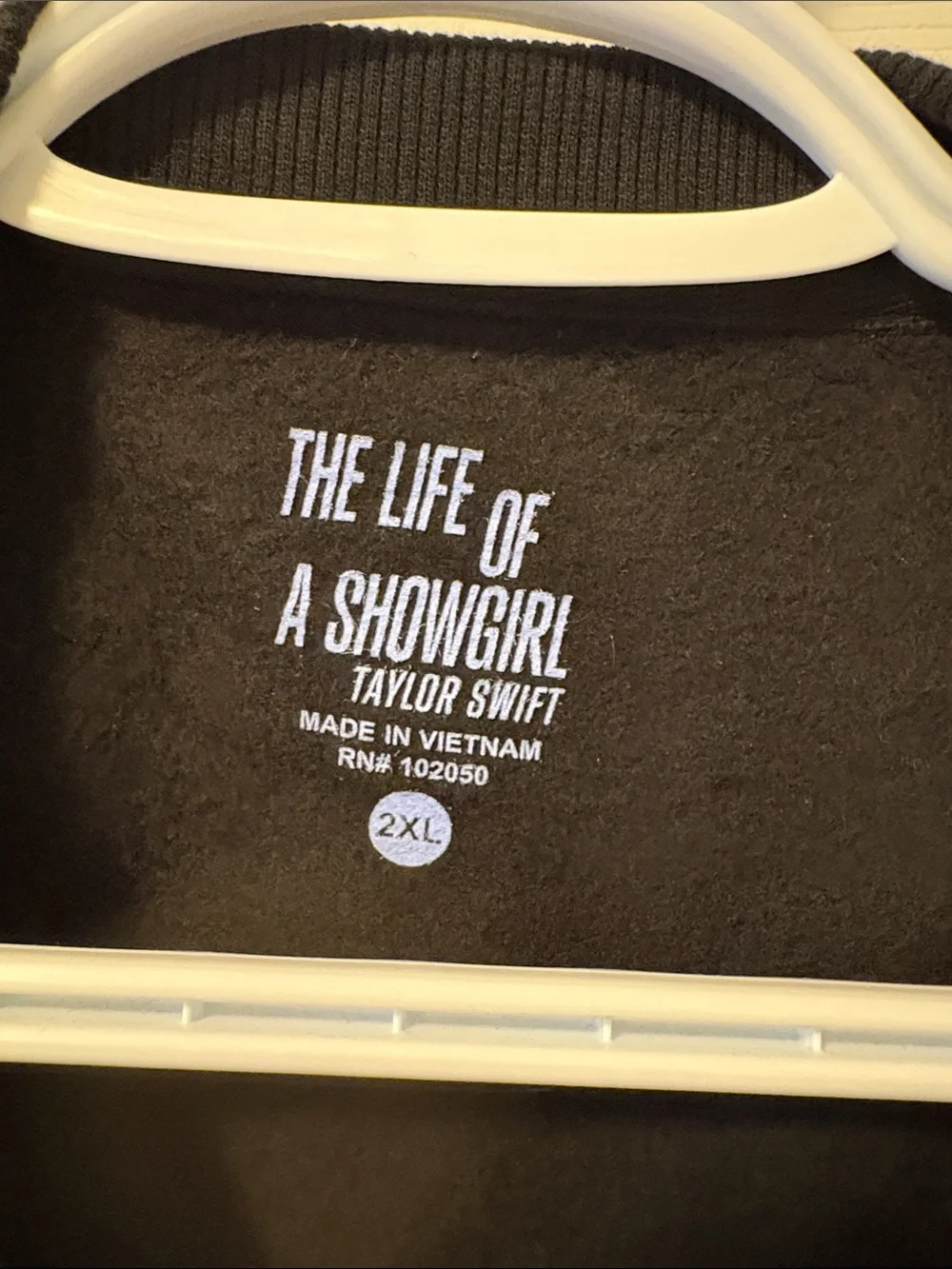 Taylor Swift The Life of a Showgirl Black Crewneck Sweatshirt - Picture 3 of 6